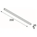 SLV Premium-LED Deckenleuchte Q-LINE CL, für BAP, 200cm, 85W, dimmbar, 4000K, schwarz