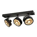Wand- und Deckenleuchte KALU CW TRIPLE QPAR111, 3x GU10 max. 75W, kardanisch, schwarz
