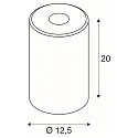 FENDA Glass shade, Ø12.5cm / height 20cm