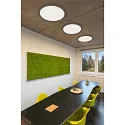 SLV LED Deckenleuchte PANEL 60 ROUND, Ø 60cm, UGR , 42W 3000K 3150lm 110°, silbergrau