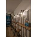 SLV Outdoor Wandleuchte MOLAT, IP44 IK02, E27, anthrazit / Glas klar