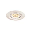 Outdoor LED Einbau-Strahler KINI, IP65 IK02, Ø 10.8cm, 12W 3000K 850lm 60°, dimmbar, schwenkbar, weiß