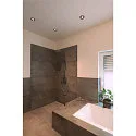 KAMUELA ECO Brandschutz LED Deckeneinbauleuchte, IP65/20, IK02, Ø 8.8cm, 6.5W 3000K 400lm 38°, dimmbar, Schwarz