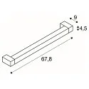 SLV LONG GRILL LED Wall and Ceiling luminaire, 3000K, black