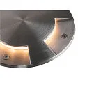 SLV Abdeckung für Bodenleuchte BIG PLOT, mit 4 Licht-Auslässen, Edelstahl 316