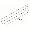 LED Wall luminaire / Mirror luminaire L-LINE 60, 10W 3000K 820lm 120°, IP44, white