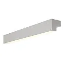 LED Wall luminaire / Mirror luminaire L-LINE 60, 10W 3000K 820lm 120°, IP44, anodised silver
