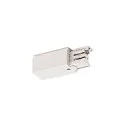 Zubehör für 3-Phasen Aufbauschiene S-TRACK ON/OFF - End-Einspeiser, IP20, max. 16A, schaltbar, Erde links, weiß