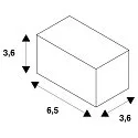 Accessories for 3-Phase surface track S-TRACK Feed-In, R-version, traffic white RAL 9016