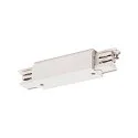 Zubehör für 3-Phasen Aufbauschiene S-TRACK ON/OFF - Längsverbinder, mit Einspeisemöglichkeit, weiß