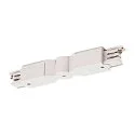 SLV Zubehör für 3-Phasen-Aufbauschiene S-TRACK - Flexverbinder, 16A max., Verkehrsweiß RAL 9016