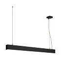 LED Profil-Pendelleuchte GLENOS, 100.5cm, UGR < 28, dimmbar 1-10V, 43W 4000K 3300lm, Mattschwarz