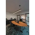 LED Pendelleuchte GLENOS, 200.5cm, UGR , 85W 3000K 5700lm, Mattschwarz