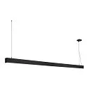 LED Pendelleuchte GLENOS, 200.5cm, UGR , 85W 4000K 6600lm, Mattschwarz