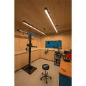 SLV LED Pendelleuchte GLENOS, 200.5cm, UGR , 85W 4000K 6600lm, Mattschwarz