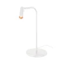 SLV Premium-LED Tischhleuchte KARPO FL, drehbar, schwenkbar, CRi >90, Touch-Dimmer (3-stufig), 6.2W 3000K 430lm 40°, weiß