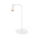 SLV Premium-LED Tischhleuchte KARPO FL, drehbar, schwenkbar, CRi >90, Touch-Dimmer (3-stufig), 6.2W 3000K 430lm 40°, weiß