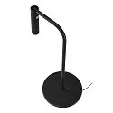 SLV Premium-LED Tischhleuchte KARPO FL, drehbar, schwenkbar, CRi >90, Touch-Dimmer (3-stufig), 6.2W 3000K 360lm 40°, schwarz