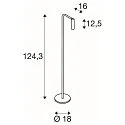 Premium-LED Stehleuchte KARPO FL, drehbar, schwenkbar, CRi >90, Touch-Dimmer (3-stufig), 6.2W 3000K 360lm 40°, schwarz