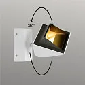 SLV LED Wandleuchte MERADO FLOOD WL, TRIAC dimmbar, dreh- und schwenkbar, 40W 115°, 3000K 3000lm, Weiß