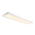 SLV LED Ceiling luminaire PANEL für BAP, 120 x 30cm, 45W, TRIAC dimmable, white, 3000K 3100lm 90°