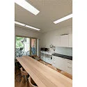 SLV LED Deckenleuchte PANEL für BAP, 120 x 30cm, UGR , 45W 4000K 3400lm 90°, silbergrau