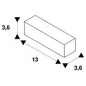 Eutrac EUTRAC Mitteleinspeiser für 3-Phasen HV-Schiene, weiß