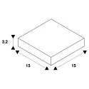 EUTRAC L-Verbinder für 3-Phasen HV-Schiene, Erde innen