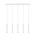 SLV FITU Canopy for FITU PD Pendant luminaires, FÜNFFACH, LANG, max. 16A, white