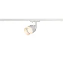 PURI TRACK SPOT for 1-Phase high-voltage track, GU10 QPAR51, Glas / alu, white