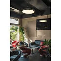 SLV LED Decken-/Pendelleuchte MEDO 90 CL AMBIENT, Ø 90cm, 78W 3000/4000K 10225lm 105°, DALI dimmbar, grau