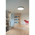 SLV Premium LED Surface luminaire MEDO 60 CW, DALI dimmable, Corona effect, 40W 3000/4000K 105°, silver grey