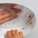 SLV LED Deckeneinbauleuchte MEDO 30 EL, rahmenlose Version, Einbau Ø 29cm, 14W 3000/4000K 1600lm 105°, Weiß