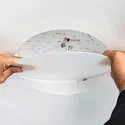 SLV LED Deckeneinbauleuchte MEDO 30 EL, rahmenlose Version, Einbau Ø 29cm, 14W 3000/4000K 1600lm 105°, Weiß