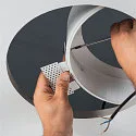 SLV LED Deckeneinbauleuchte MEDO 30 EL, rahmenlose Version, Einbau Ø 29cm, 14W 3000/4000K 1600lm 105°, Weiß