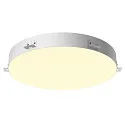 SLV LED Deckeneinbauleuchte MEDO 90 DL, rahmenlose Version, Einbau Ø 91cm, 72W 3000/4000K 10150lm 105°, Weiß