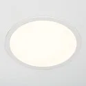 SLV LED Deckeneinbauleuchte MEDO 30 EL, Rahmenversion, Einbau Ø 29cm, 14W 3000/4000K 1600lm 105°, Weiß