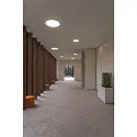 SLV LED Deckeneinbauleuchte MEDO 40 EL, Rahmenversion, Einbau Ø 39cm, 28W 3000/4000K 3300lm 105°, Weiß