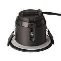 SLV Outdoor Einbau-Downlight  VARU QPAR51 DL, IP65 IK02, Ø 10cm / DA 75mm, GU10 LED max. 5W, schwarz