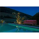 SLV LED Außenstrahler NAUTILUS 10 SPOT LED, IP55 IK04, 9W 3000K 520lm 60°, mit IP-Steckerkabel, neigbar, Edelstahl 316