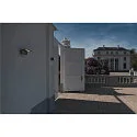 SLV LED Outdoor Wandleuchte ANGOLUX S WL, IP44, 9.8W 3000K 560lm 100°, mit IR-Sensor, Anthrazit
