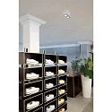 SLV LED Ceiling luminaire TRILEDO Double, 16W 3000K 1340lm 38°, 30° separately swiveling, white