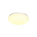 SLV LED Outdoor Wall and Ceiling luminaire LIPSY 30 Dome, IP44, 3000/4000K, Ø 30cm, 15W, white