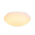 SLV LED Outdoor Wall and Ceiling luminaire LIPSY 40 Dome, IP44, 3000/4000K, Ø 35cm, 18W, white
