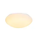 SLV LED Outdoor Wall and Ceiling luminaire LIPSY 40 Dome, IP44, 3000/4000K, Ø 35cm, 18W, white