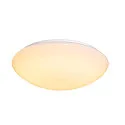 SLV LED Outdoor Wall and Ceiling luminaire LIPSY 50 Dome, IP44, 3000/4000K, Ø 40cm, 21W, white