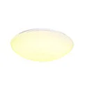 SLV LED Outdoor Wall and Ceiling luminaire LIPSY 50 Dome, IP44, 3000/4000K, Ø 40cm, 21W, white