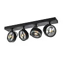Wand- und Deckenleuchte KALU CW QUAD QPAR111, 4x GU10 max. 75W, kardanisch, schwarz