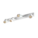 SLV Wand- und Deckenleuchte PURI CW, Quad, 4x GU10 QPAR51, mit Dekoringen, Weiß