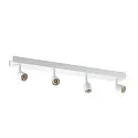 SLV Wand- und Deckenleuchte PURI CW, Quad, 4x GU10 QPAR51, mit Dekoringen, Weiß